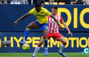 Dawda en una acción del encuentro (Foto: La Liga)