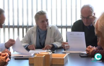 Encuentro entre representantes del Colegio Oficial de Médicos y del Sindicato Médico de Cádiz. 