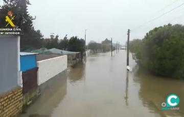 Una de las zonas afectadas por el paso del tren de borrascas en Andalucía. 