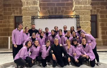 Los jovenes componentes de la coral que abriran el ciclo en el inicio del fin de semana