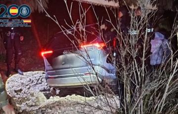 Vehículo todoterreno en el lugar del susceso