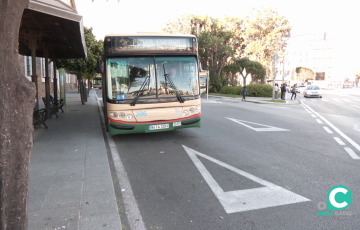 Parada en la plaza de España