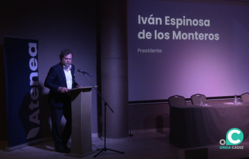 Iván Espinosa de los Monteros, durante su intervención en el acto