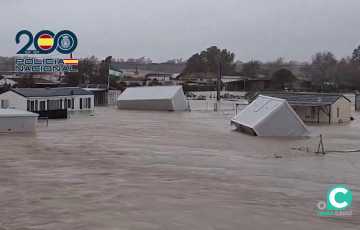 Efectos de la inundación a consecuencia de las abundantes lluvias