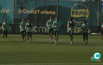 Sesiones de entrenamiento del Cádiz CF.