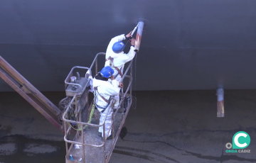 Los comités de empresa de los centros de Navantia en la Bahía de Cádiz reclaman un plan estratégico naval "ambicioso" que asegure la carga de trabajo.