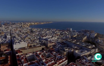 Vista aérea de la ciudad de Cádiz
