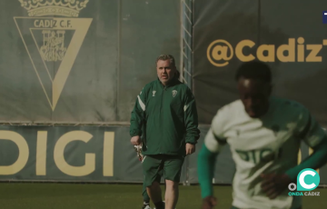 El entrenador en su estreno como responsable de la plantilla cadista