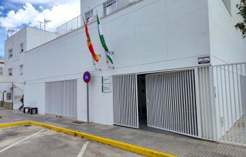 Entrada de los juzgados de la localidad gaditana