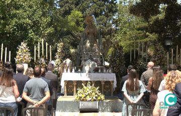 Imagen de la Virgen del Patrocinio en la Alameda 