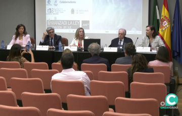 Intervención de una de las sesiones celebradas en la capital gaditana