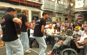 Imagen del grupo Savia Nueva durante su participación en la final del concurso 