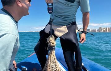 La Guardia Civil en el momento del hallazgo de las especies. 