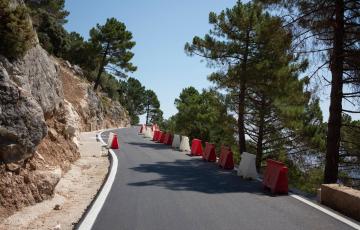 La vía nuevamente operativa tras obras de emergencia por las borrascas