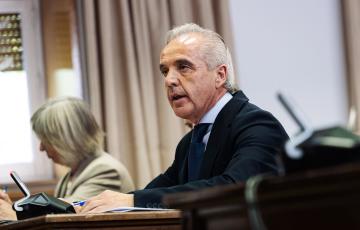 Moscoso, durante la Comisión de Entidades Locales en el Senado en 2024