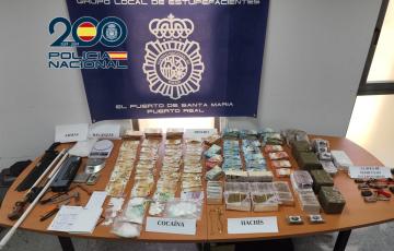 Género incautado durante la intervención por parte de la Policía Nacional de Cádiz