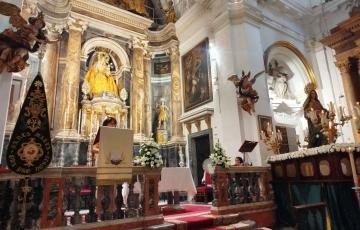 La imagen saldrá en procesión de alabanza este miércoles acompañada por la banda de música Ciudad de Cádiz