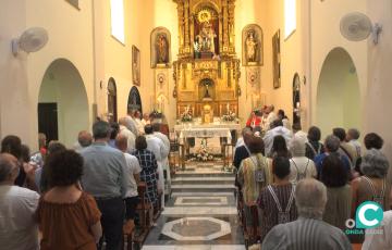 Momento de la Eucaristía, celebrada este viernes, en el Convento de las Carmelitas Descalzas de Cádiz.