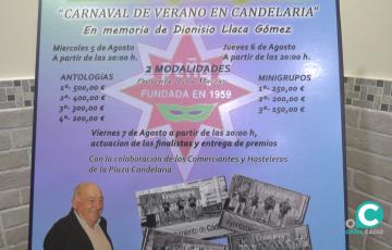 El cartel anunciador del concurso.