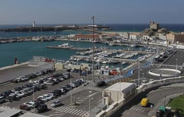 Vista del Puerto de Tarifa.