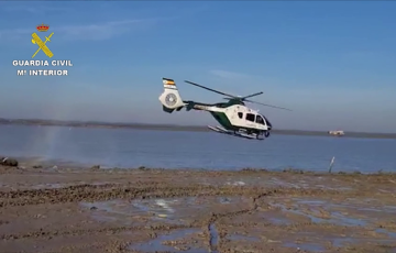 Helicóptero de la Guardia Civil en labores de vigilancia en una imagen de archivo