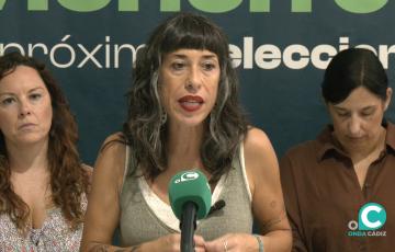 Leticia Blanco durante la rueda de prensa este viernes.