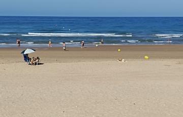 Playa de Cádiz en septiembre