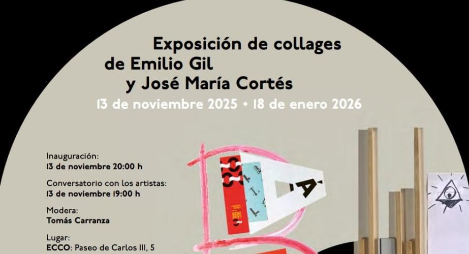 Exposición de collages: cádiz, estación del libro