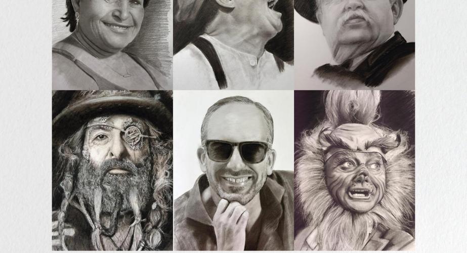 "el carnaval de cádiz a lápiz" retratos de irene vélez