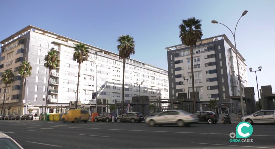 Edificios en la capital gaditana