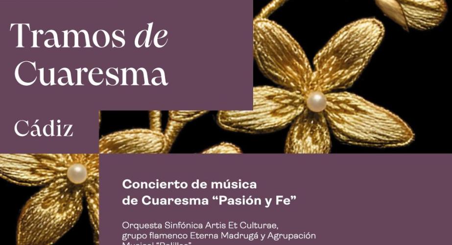 Cartel del concierto benéfico de música cofrade 'Pasión y Fe' que se celebrará este lunes. 