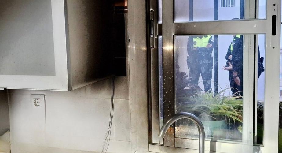 Lugar del siniestro en el domicilio arcense