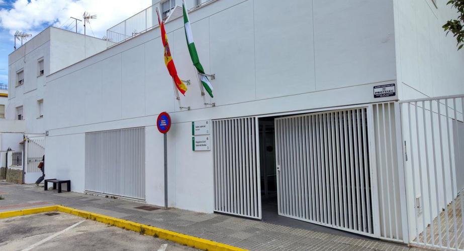 Entrada de los juzgados de la localidad gaditana