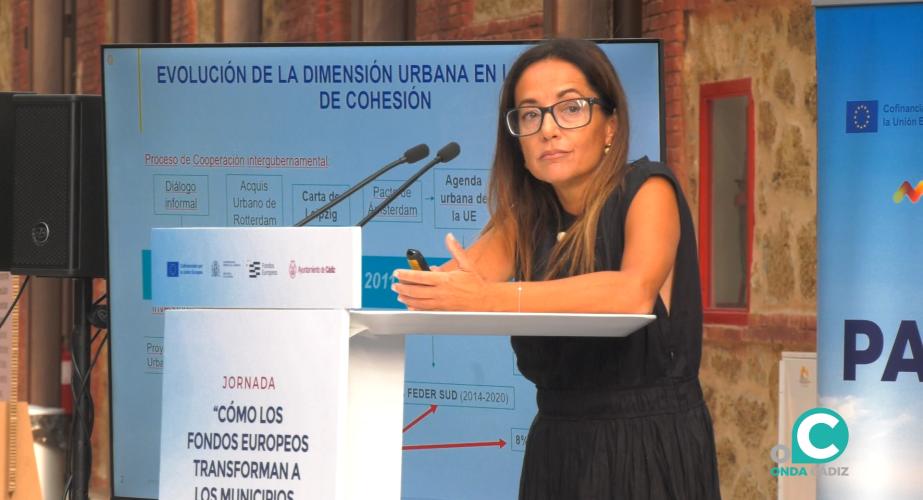La representante de la Dirección General de Política Regional y Urbana de la Comisión Europea, Valentina Corsetti.