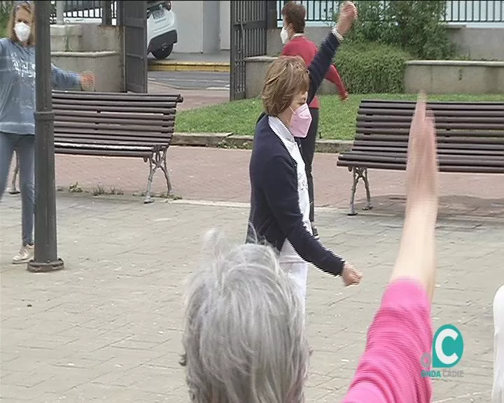 Una de las clases de la monitora Charo Macias