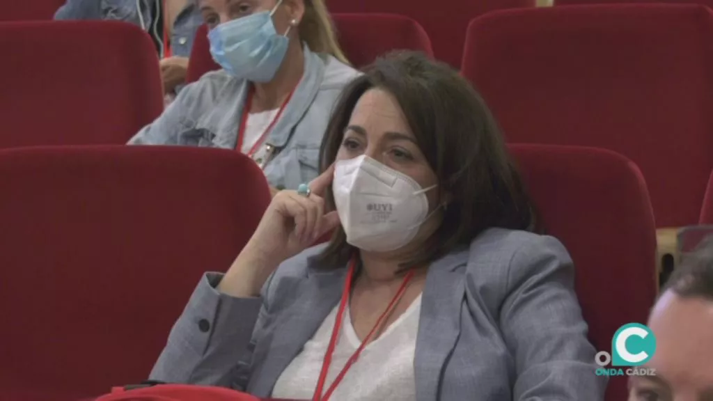 Inmaculada Ortega duranta el Congreso provincial celebrado este viernes