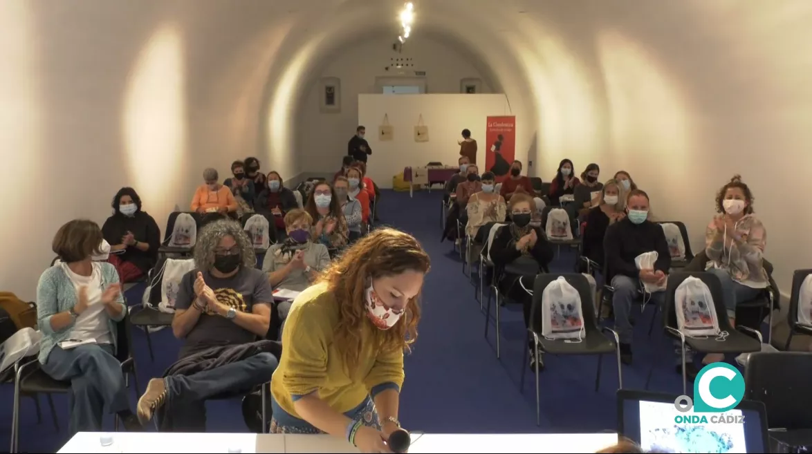 Lorena Garrón durante las jornadas.