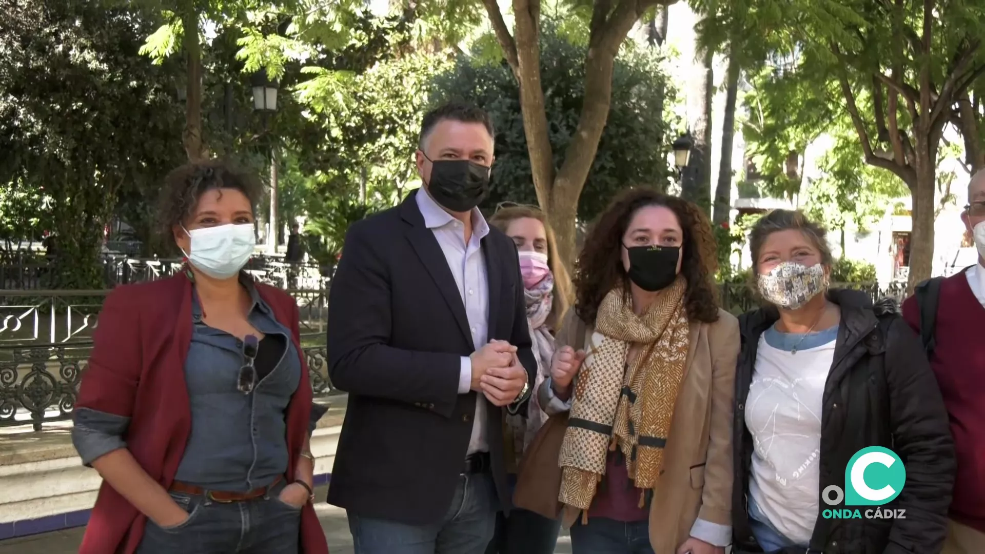 Delgado y Nieto en plaza Mina.