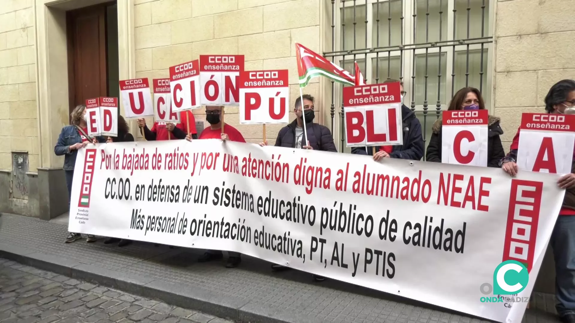 Concentración en delegación.