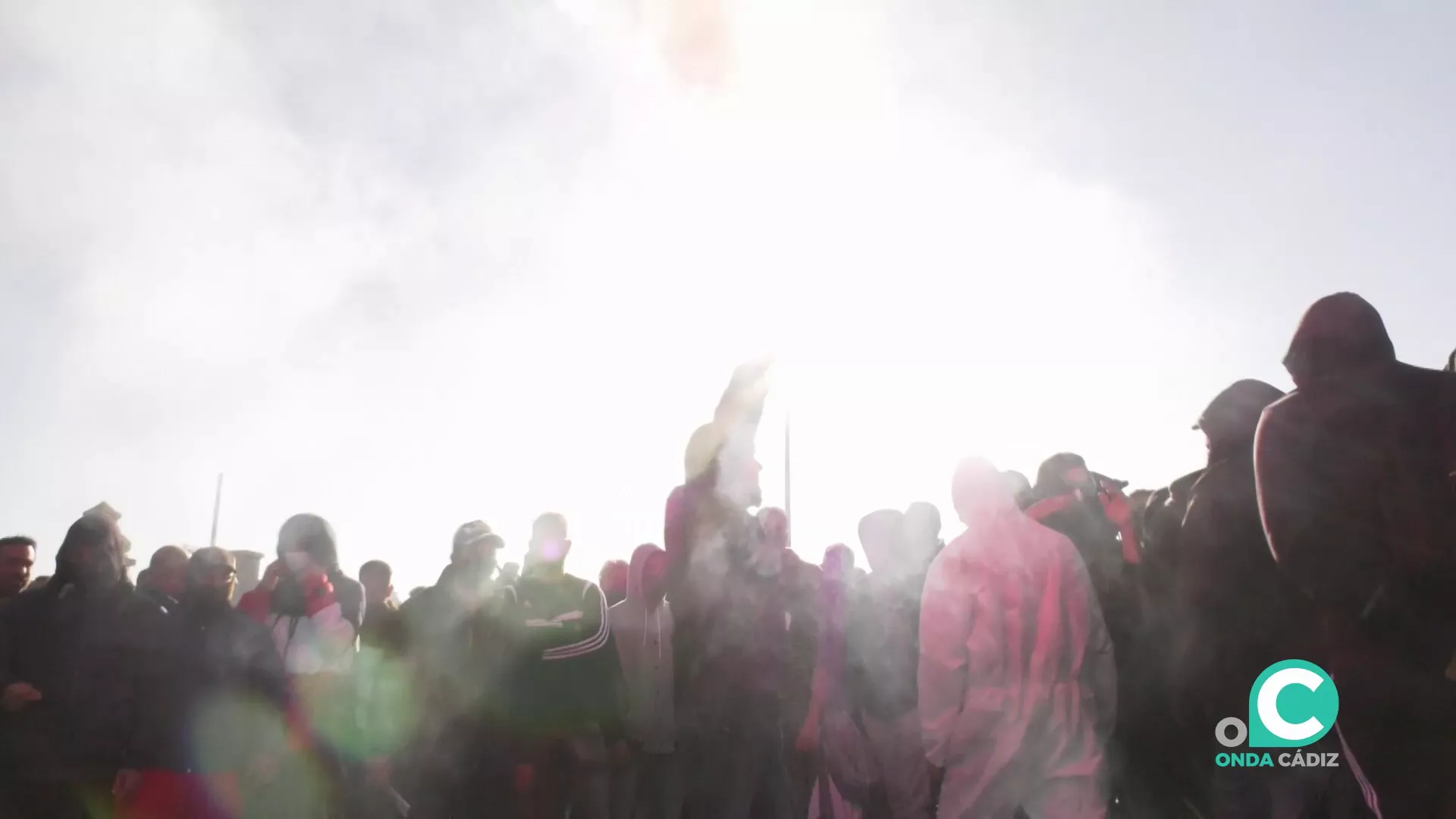 Fuego en la carretera de Astilleros
