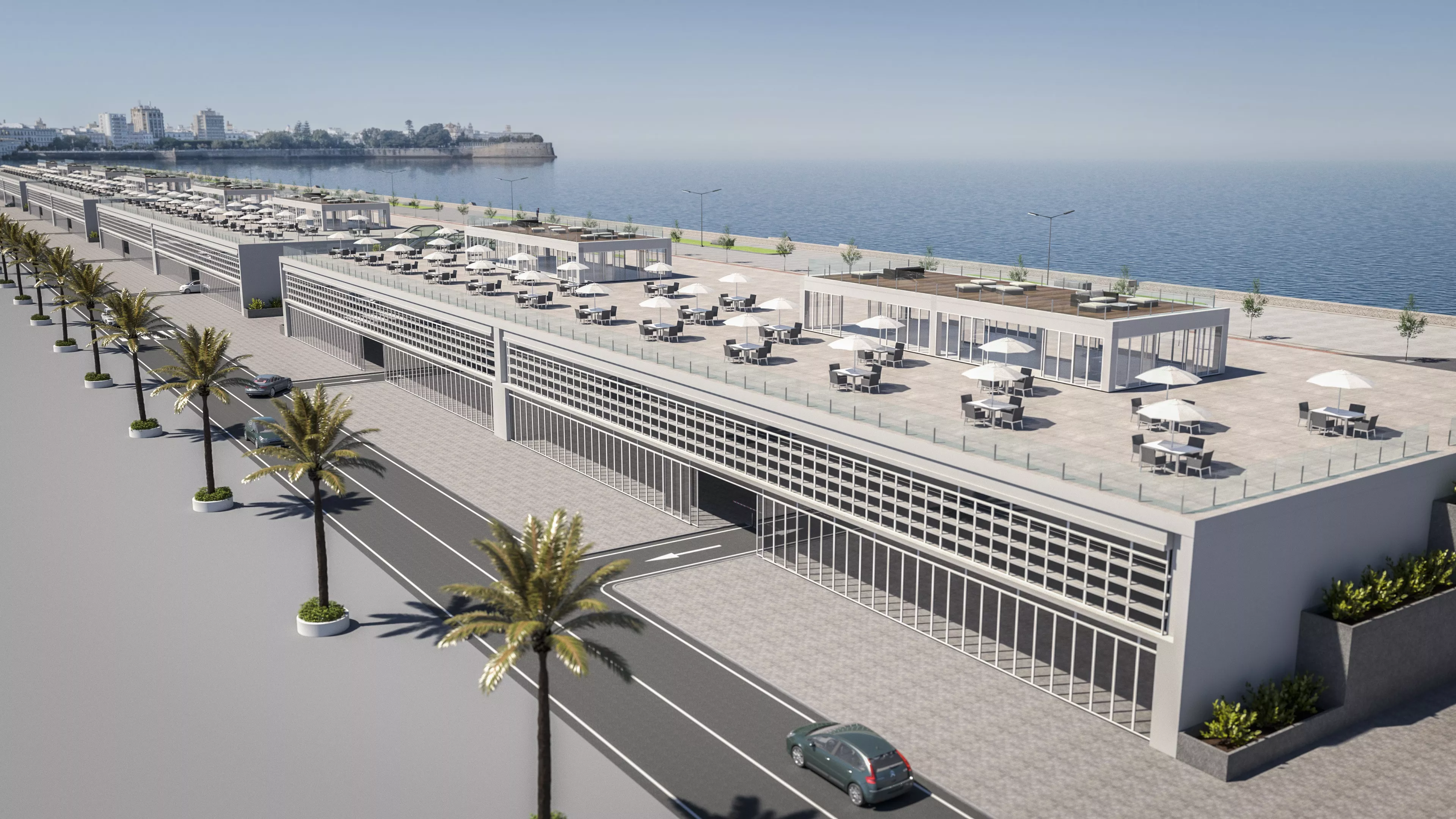 Una recreación del puerto.