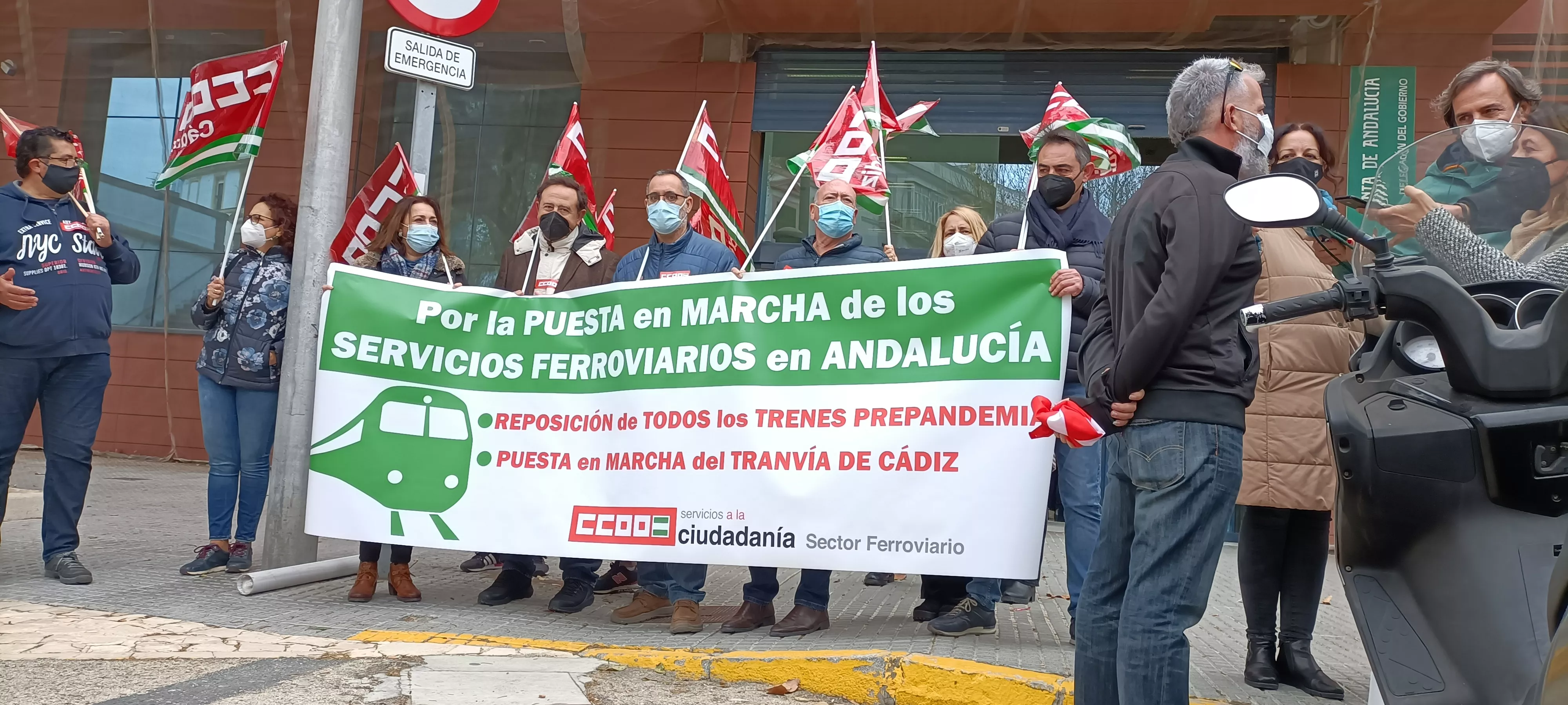 Concentración en delegación.