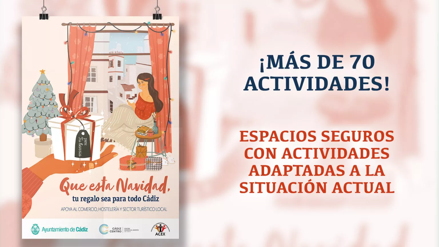 Cartel de la programación de Navidad