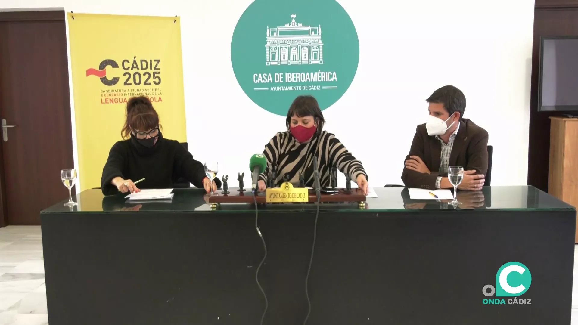 Durante la presentación.