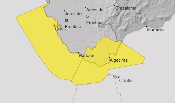 Frío y Levante para el fin de semana en Cádiz.