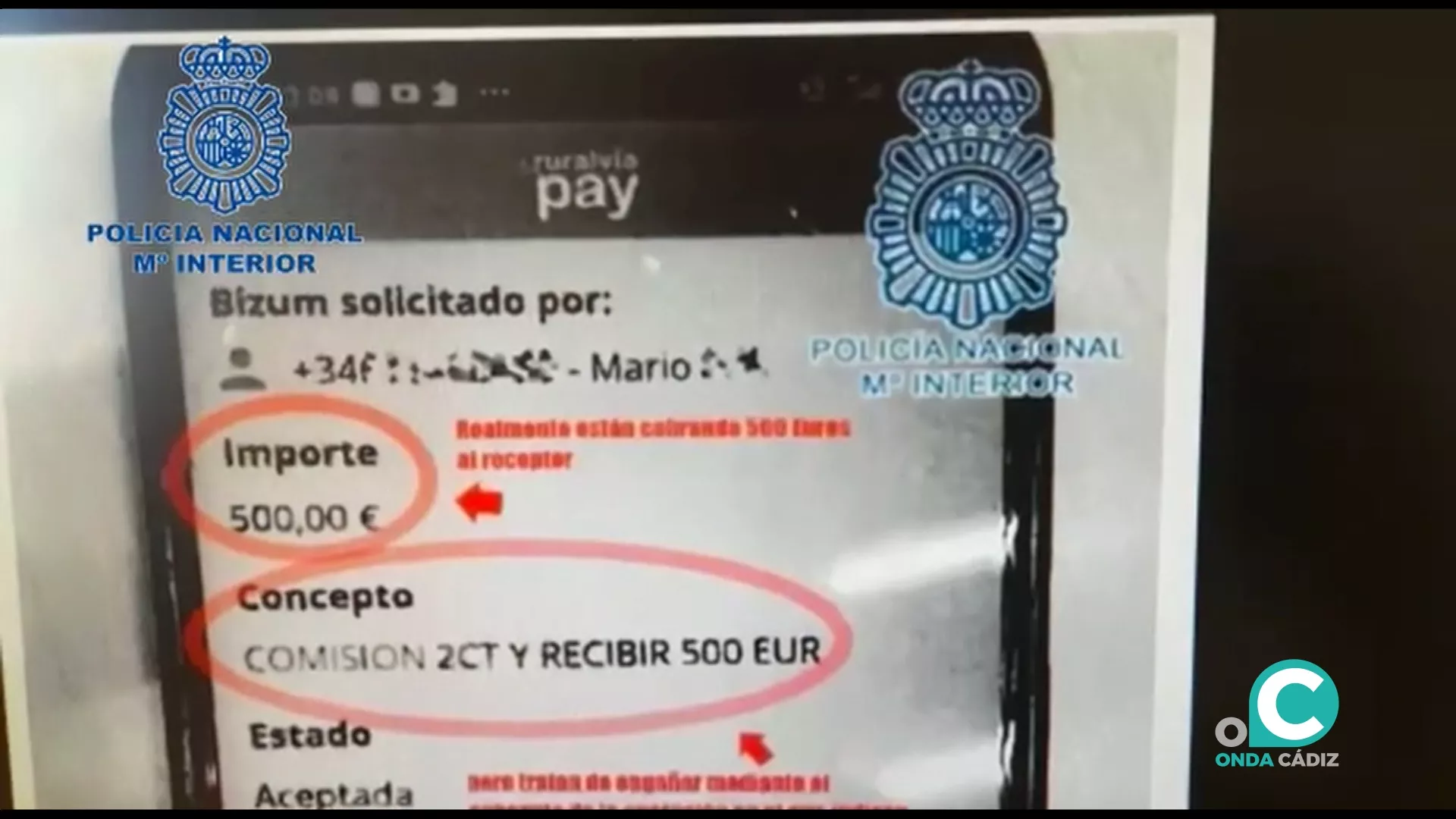 Ejemplo de uno de los casos de fraude más utilizados