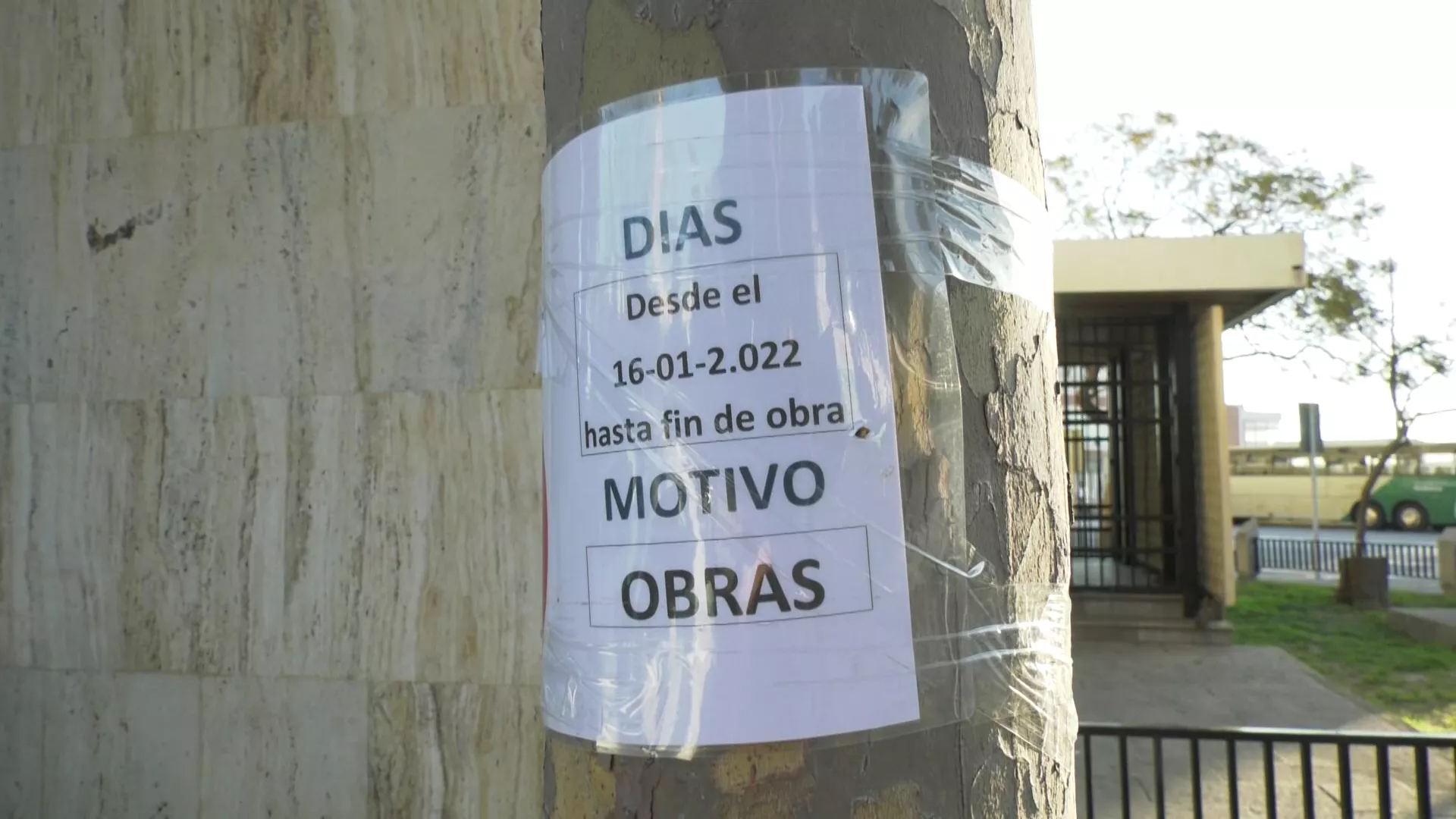 Las obras en la plaza España.