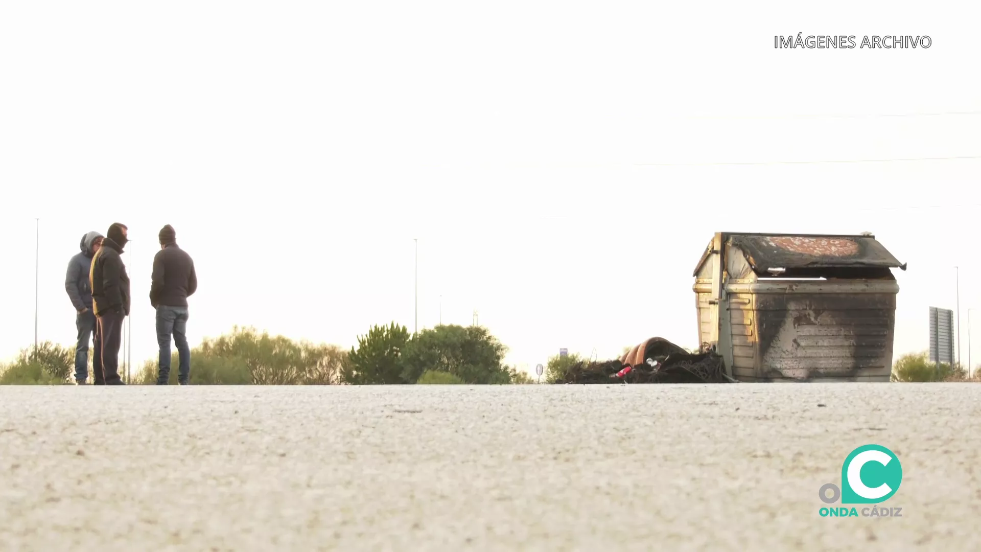 Protestas durante la huelga del metal en Navantia Puerto Real.