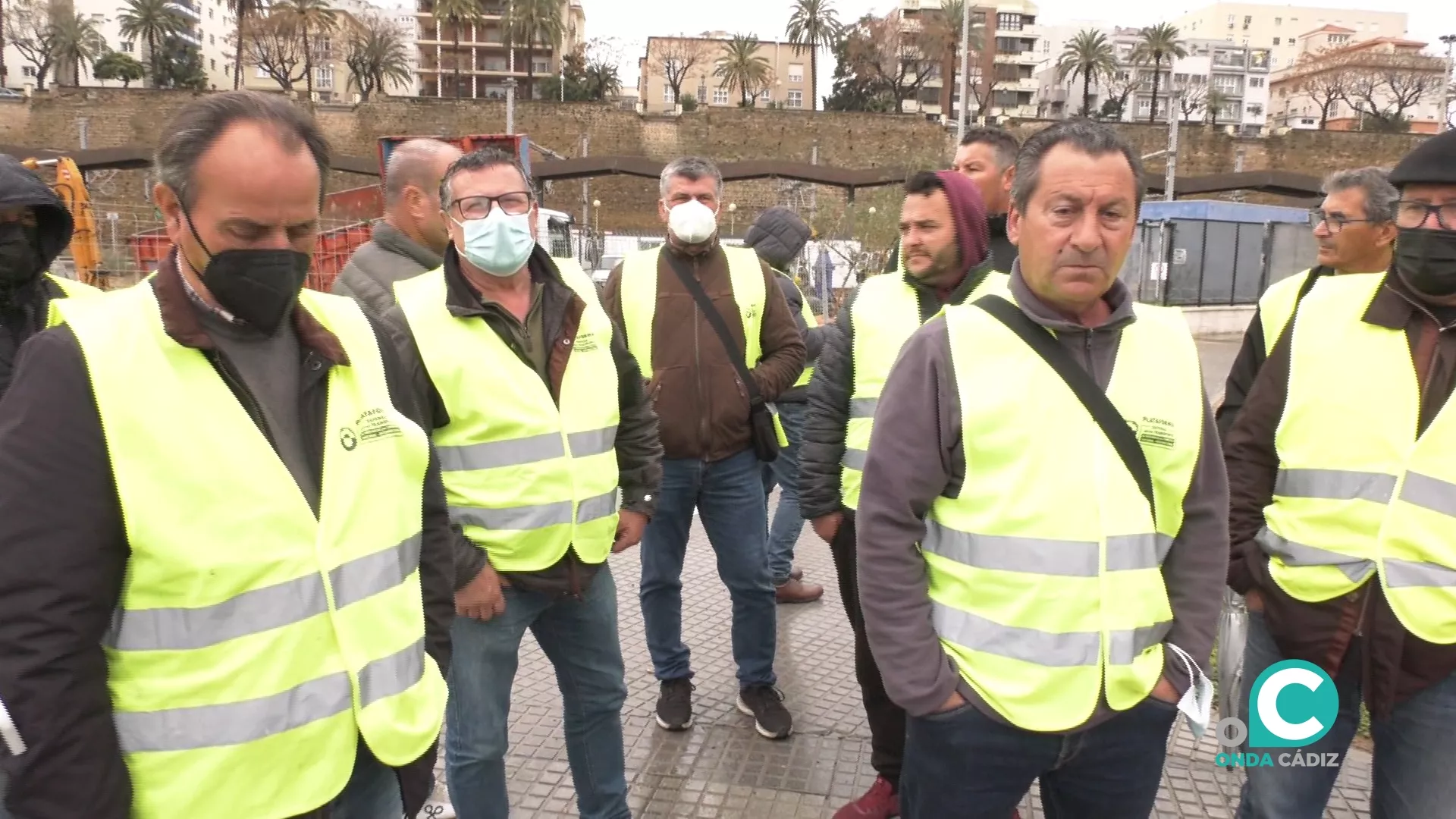 Representantes de la plataforma nacional en defensa del sector en Astilleros