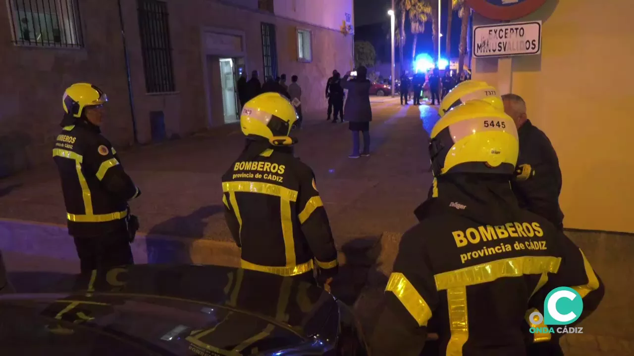 Actuación de los bomberos